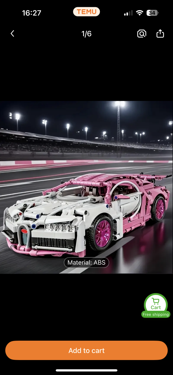 🏎️ Technic Supercar Model🏎️
